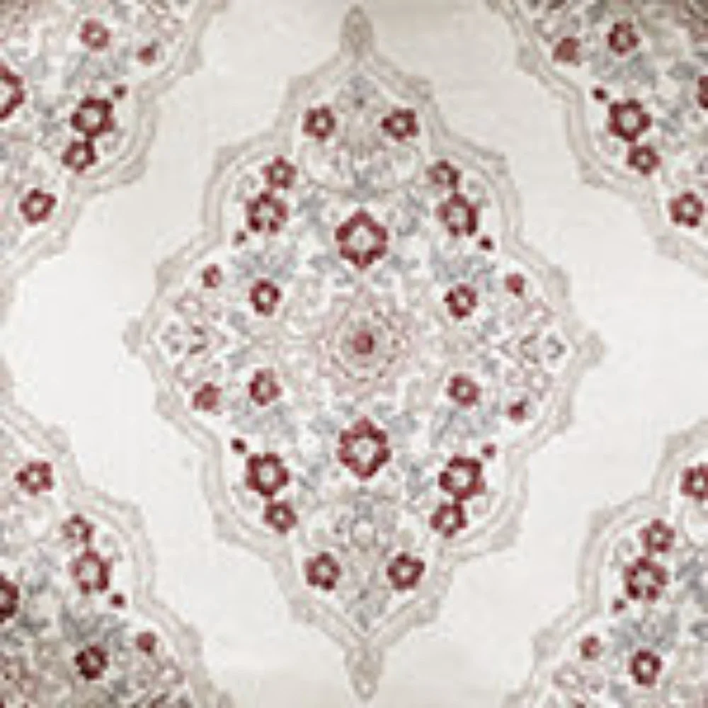 JCPenney Rod Pocket Curtain Panels Floral Medallion 2 NEW